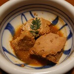 奈加野 - お通しのレバ甘辛煮。