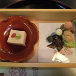 こい茶屋 - 胡麻豆腐と八寸