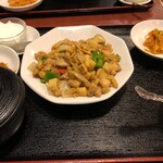 福盈門 - 鶏肉とカシューナッツ炒め定食 ８５０円