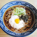 見晴し茶屋 - 山かけそば（大盛り）