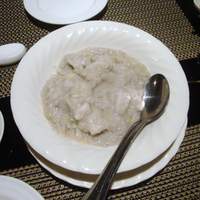 美林華飯店 - 里芋と葱の炒め