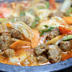 釜山 - サイコロステーキのチゲ鍋