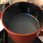 鞍馬 - 蕎麦湯