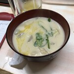 がばちょ - 丼ものセットの粕汁♪