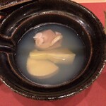 鮨 そえ島 - 大分筍とハマグリ　旨みたっぷり