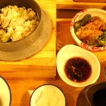 Ryuujim Maru - 牡蠣釜めしと鰤の竜田揚げ定食