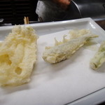 天ぷら 水谷 - 白魚・稚鮎・山菜