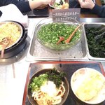 こがね製麺所 - セルフの薬味等