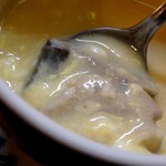 Shimahachi - 茶碗蒸し　卵がちょいレアで旨～い♪中には鶏肉と椎茸