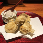 島之内 一陽 - ホワイトマッシュルームの天ぷら
      