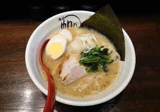 麺屋 帆のる - 家白湯麺＋味玉