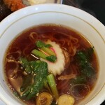 Yamabukinosato Resutoran Unoya - 各セットのミニラーメン(R2.3.21撮影)