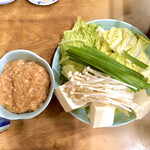 すき焼･鍋物 なべや - 鶏みんち鍋 具材