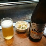 Sou - ドライな瓶ビールと通しのポテサラ