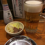 蒲田 牛タン いろ葉 - ビールジョッキが小さい！