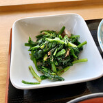 彩葉茶屋 - ほうれん草のお浸し（訪問日）