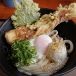 凛 - ちくわ天温玉ぶっかけうどん