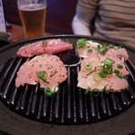 ん。 - 比内地鶏てっぱん焼きを焼いてみやした♪
