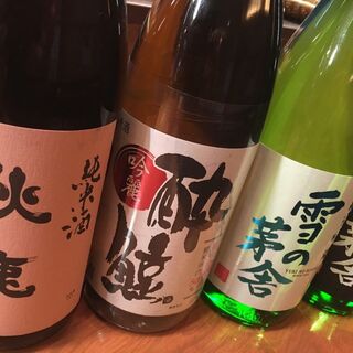 全國各地的日本酒和燒酒等，豐富的飲品菜單。