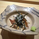 鮨 さかい - 北寄貝（苫小牧）、炙りで・・普段は北寄貝をあまり好まない主人が「炙ることで旨みが増し、美味しい」と。