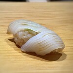 鮨 さかい - 障泥烏賊・・ねっとり感と甘みを感じる品。