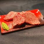 炭火焼 ホンマ - 「サガリ」本日特選の和牛のサガリ。お客様も美味しさに悶絶しておりた！