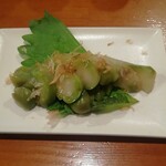 真面目焼鳥 助平 - この日は大好物の青ザーサイも・・