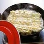 ホワイト餃子 - 自宅焼き「5分ほど揚げる」