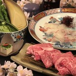 Chinchikurin - 桜鯛と黒毛和牛のすき焼きコース