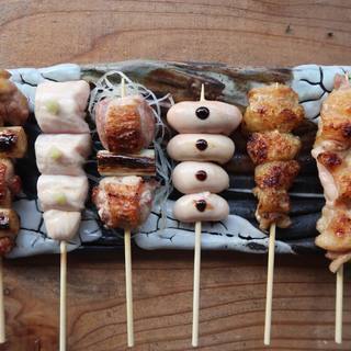 Total of 24 types of chicken "Special Yakitori (grilled chicken skewers)"