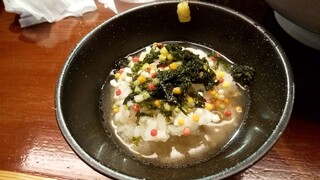 座右の麺 - 〆のだし茶漬け