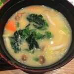 大戸屋 - たっぷり野菜の麦味噌汁
