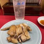 新珍味 - 蒸し鶏とレモンサワー