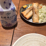 はじめ商店 - 北京ダックの春巻き。。うーん照り焼き味？