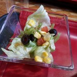 米沢ステーキ＆ビストロ 飛行船 - ランチセット(200円)　サラダ