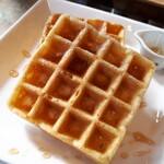 鷹山堂 - 鷹山堂ワッフルセットダブル(700円)　ワッフルアップ