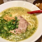 Tsunemaru Bai Gamushara - 元祖鶏そば（塩）700円 & ランチ特典一升炊きご飯