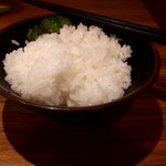 輝道家 - ラメダーン明けのごはん。炊きたてふっくらでおいしかった。おかわりしました。