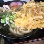 山茶花 - かき揚げうどん。大盛