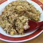 とんとん亭 - ハズレのハムチャーハンか！？と思って食うとコレが中々美味い。もちょっと飯粒しっかりしてれば尚良し！ではあるが。ハムだけでは無くチャーシューも入ってたヽ(´o｀香ばしくてしっとりやきめし。