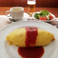 厳選洋食さくらい - オムライスセット（トマトケチャップ）1,900円