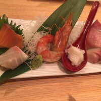 四谷YAMAZAKI - お造り、鯖は握りになって嬉しかった！