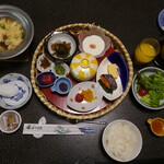 松伯亭あづま荘 - 豪華な朝食