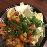 立ち呑み くにし - 鶏ハラミキムチ炒め