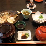 丹南茶寮 - 焼き魚(ブリカマ)定食　1,100円