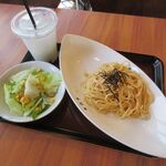マックスカフェ - 料理写真:ランチセットC[明太クリームパスタ](2020/03/25撮影)