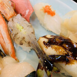 茂寿司 - 海老が甘くて美味しい。