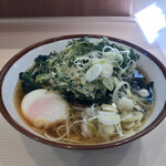 そばの神田 東一屋 - アサソバビンボー！　
      朝そば＋春菊天！　