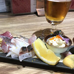 快食倶楽部　万年 - 刺し盛り一人前、1,500円