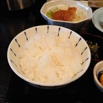 日本橋 魚淡 - ご飯は小さ目のお茶碗です。お代わりが出来ます(20-03)